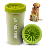 MudBuster Large Dog Paw Cleaner, Blue, Fits 2.5"-3.5" Wide Paws, Gentle Silicone Bristles for Quick, Easy Cleaning