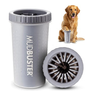 MudBuster Large Dog Paw Cleaner, Blue, Fits 2.5"-3.5" Wide Paws, Gentle Silicone Bristles for Quick, Easy Cleaning