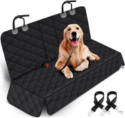 Dog Car Seat Cover, Back Seat Cover for Dogs Pet Car Seat Protector | Waterproof Rear Seat Cover Durable Car Seat Cover, fits Middle Armrest for Most Cars SUVs Trucks (53” Width)- Black
